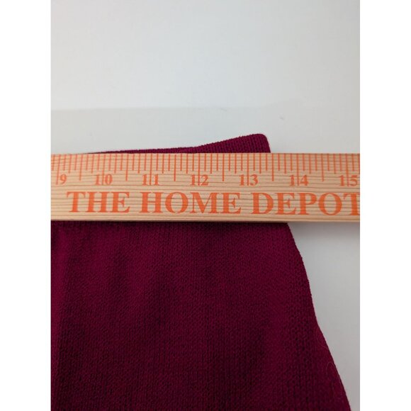 Vintage St John Santana Knit Pants Womens Size 6 Red Wide Leg Pull On USA Made - Picture 12 of 15